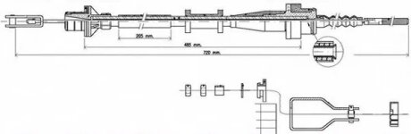 Трос зчеплення NISSAN PRIMERA (P10)PRIMERA HATCHBACK (P10) LPR C0116C