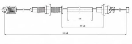 Трос акселератора LOGAN (LS_) LPR C0131A