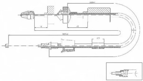 Трос зчеплення LPR C0199C