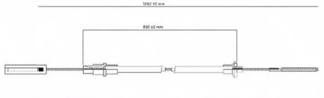 Трос зчеплення LPR C0256C
