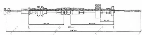 Трос зчеплення VW CADDY / VW POLO (З РУЧНИМ РЕГУЛЮВАННЯМ) -ua LPR C0273C (фото 1)