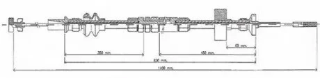 Трос зчеплення VW CADDY / VW POLO (З РУЧНИМ РЕГУЛЮВАННЯМ) -ua LPR C0273C