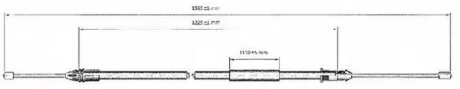 Трос ручного гальма LPR C0403B