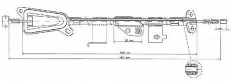 Трос ручного гальма NISSAN ALMERA II (N16)NISSAN ALMERA II HATCHBACK (N16)NISSAN ALMERA MK II (N16)NISS -ua LPR C0482B