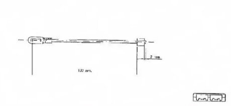 Трос ручного гальма ЗЗАДУ ЛІВОРУЧ/ПРАВОРУЧ OPEL; HOLDEN VECTRA 1.6 I 16V 09.1995 - 04.2002; VECTRA 1.6 -ua LPR C0578B