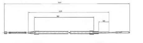 Трос ручного гальма SEAT CORDOBA VARIO (6K5)SEAT IBIZA II (6K1)SEAT IBIZA III (6K1)SEAT IBIZA MK II (6K -ua LPR C0964B