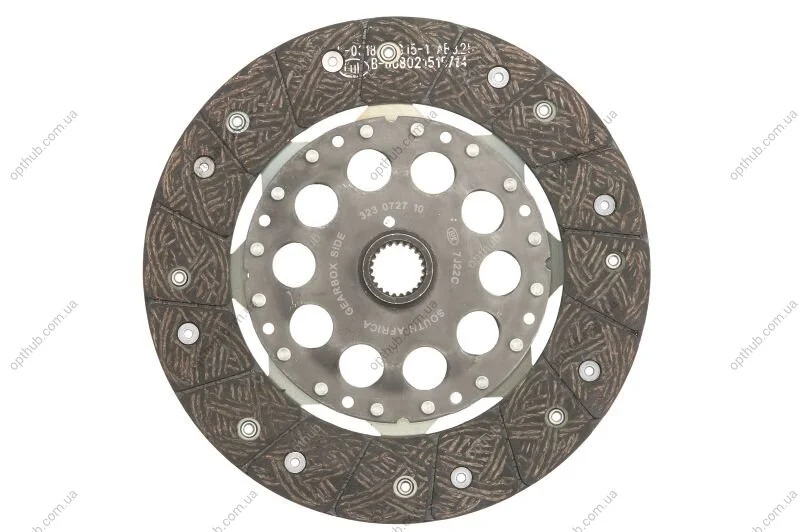 Диск зчеплення AUDI A4, SKODA SUPERB, VW PASSAT 1.9 TDI 98-08 (Вир-во LUK) LuK 323 0727 10 (фото 1)