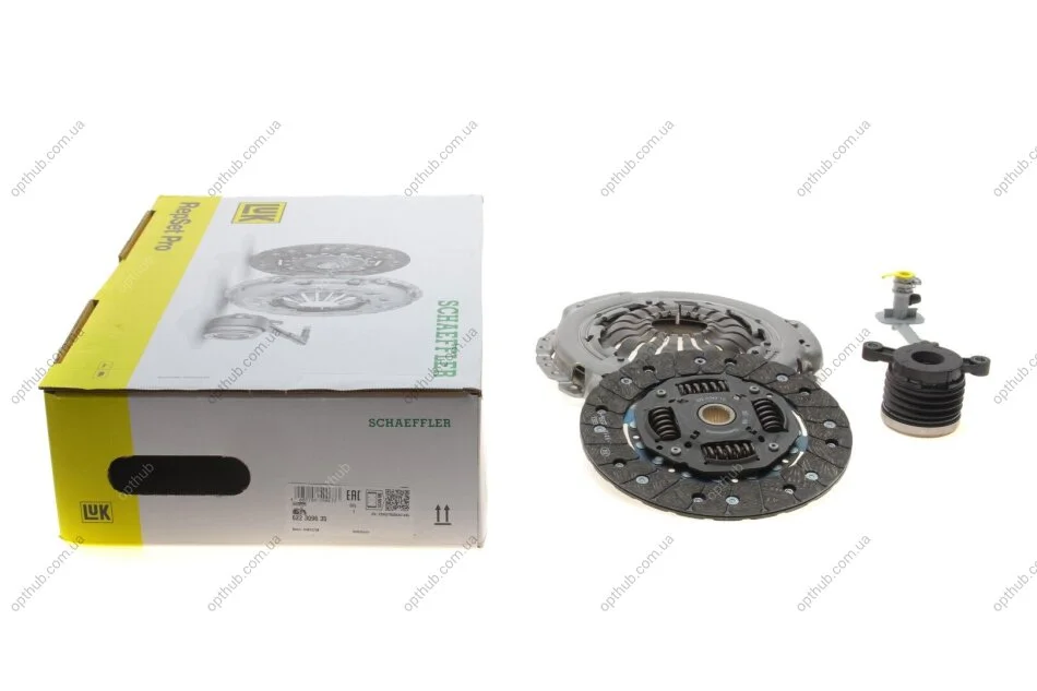 Комплект зчеплення RENAULT DUSTER, MEGANE (II,III), KANGOO 1,5 dCi, 03- (вир-во LUK) LuK 622 3096 35 (фото 1)