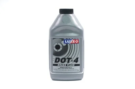 Жидкость тормозов. DOT4 LUXЕ 400г серебряный кан LUXE 650