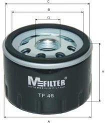 Фільтр масляний M-FILTER TF46 (фото 1)