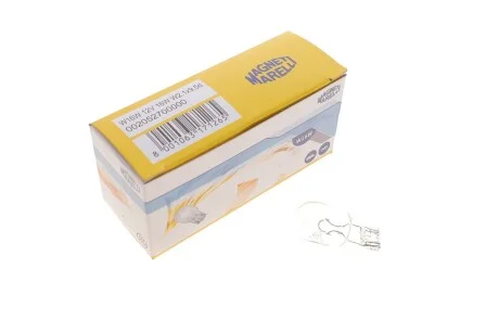 Лампа розжарювання T15 12V 16W W16W W2, 1x9, 5d (вир-во Magneti Marelli) MAGNETI MARELLI 002052700000