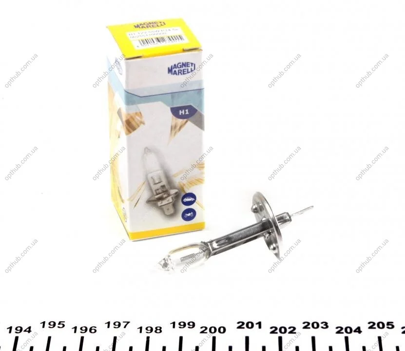 Лампа розжарювання H1 12V 55W P14,5s STANDART (вир-во Magneti Marelli) MAGNETI MARELLI 002551100000 (фото 1)