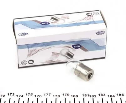 Автолампа R10W 24V 10W BA15s Standard 24V (R10W 24V) (opt-om) MAGNETI MARELLI 004009100000