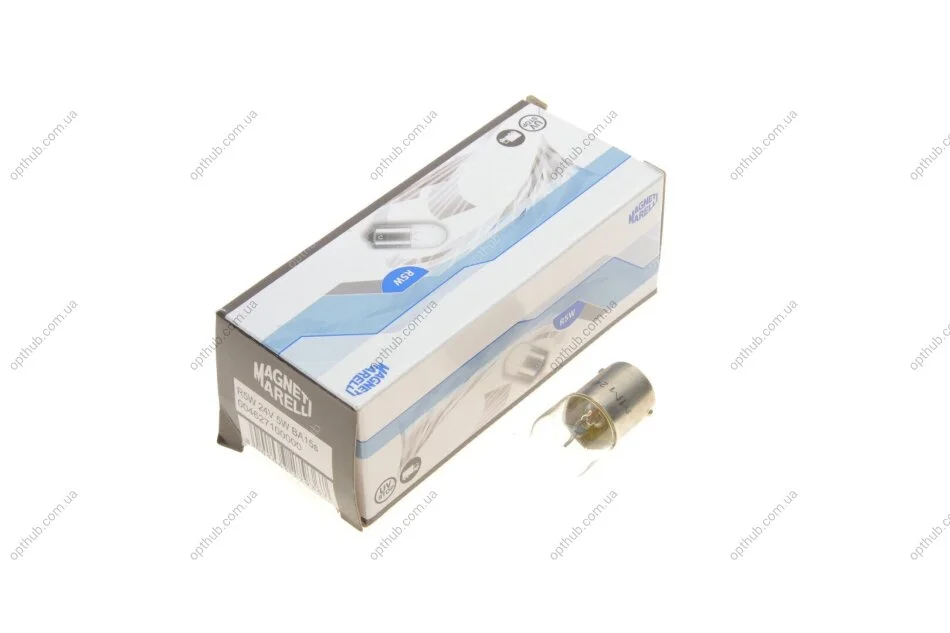 Автолампа R5W 24V 5W BA15s Standard (R5W 24V) (opt-om) MAGNETI MARELLI 004627100000 (фото 1)
