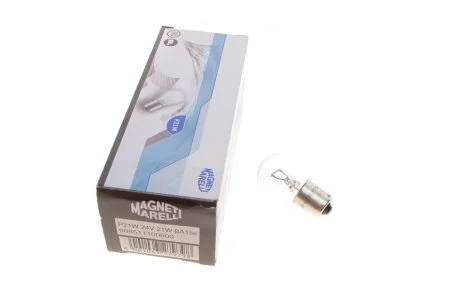 Автолампа P21W 24V 21W BA15s Стандарт (P21W 24V) (opt-om) MAGNETI MARELLI 008511100000