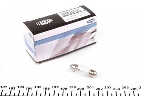 Автолампа C10W 24V 10W SV8.5-8 Standard (L=44/d=11.5) (C10W 24V Lon) (opt-om) MAGNETI MARELLI 009462200000