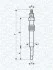 Свічка розжарювання Ford Connect 1.8TDCI 02- (UC22A) UA63 MAGNETI MARELLI 062900018304 (фото 1)