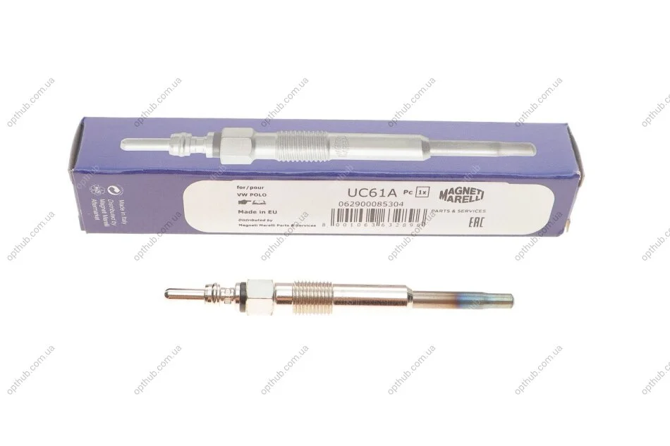Свічка розжарювання VW T5 1.9/2.5TDI 03- (11V) UA63 MAGNETI MARELLI 062900085304 (фото 1)