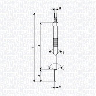 Свічка накалу MAGNETI MARELLI 062900129304