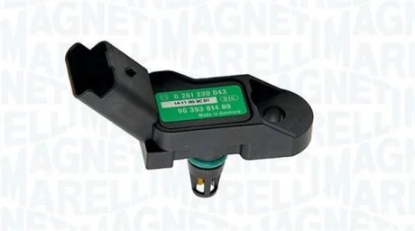 Датчик тиску у впускному колекторі (4 pin) CITROEN BERLINGO, BERLINGO MULTISPACE, C2, C3 I, C3 II, C3 PLURIEL, C4, C4 GRAND PICASSO I, C4 I, C4 PICASSO I, C5 II, C5 III, C8, C-ELYSEE 1.1-2.2 04.93- MAGNETI MARELLI 215810009700