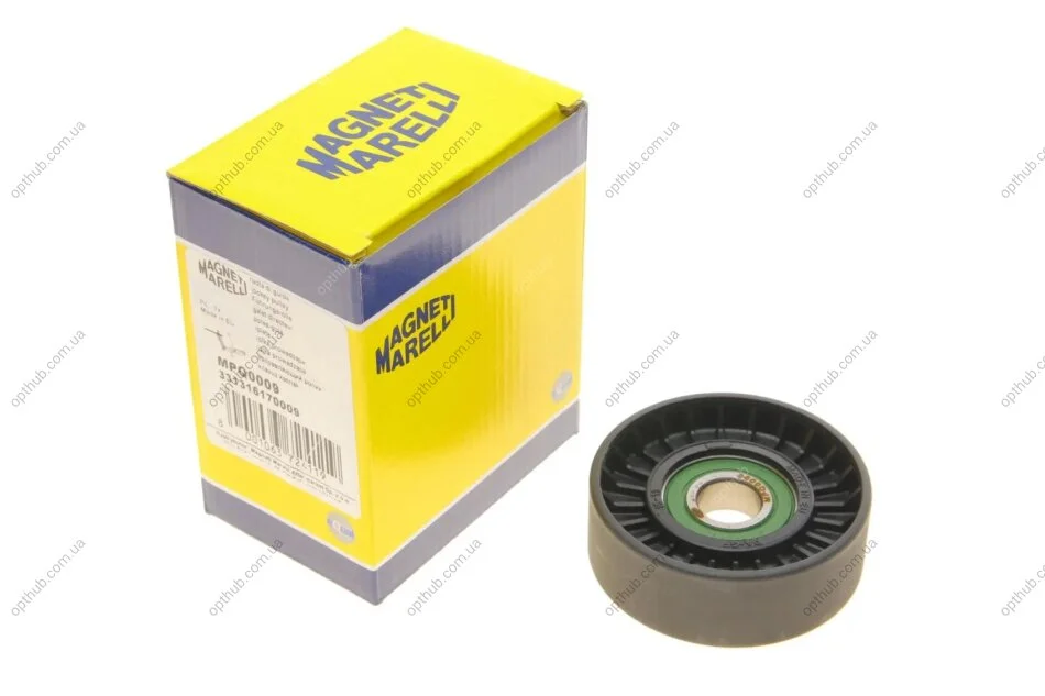 Ролик натяжний AUDI, SKODA, VOLVO, VW (вир-во Magneti Marelli, кор. код MPQ0009) MAGNETI MARELLI 331316170009 (фото 1)