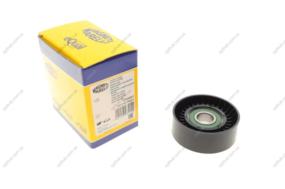 Натяжний ролик, поліклінового ремня OPEL (Вир-во Magneti Marelli, кор. код MPQ0201) MAGNETI MARELLI 331316170201 (фото 1)