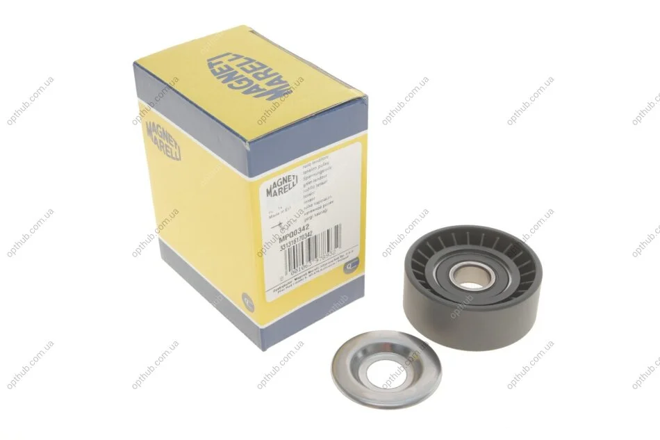 Натяжний ролик, поліклінового ремня NISSAN, RENAULT (Вир-во Magneti Marelli, кор. код MPQ0342) MAGNETI MARELLI 331316170342 (фото 1)