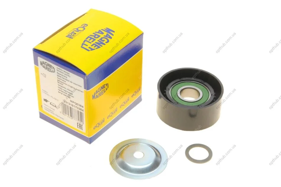 Ведучий ролик, клинового ремня CITROEN, PEUGEOT (Вир-во Magneti Marelli, кор. код MPQ0384) MAGNETI MARELLI 331316170384 (фото 1)