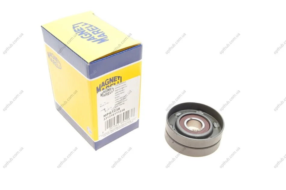 Ролик генератора Hyundai Accent/I10/I20/I30/I40 1.5-1.6 CRDI 05- (натяжний) (MPQ1238) UA63 MAGNETI MARELLI 331316171238 (фото 1)