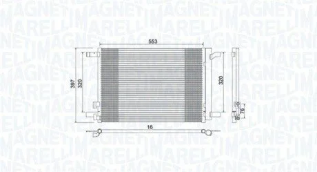 Радіатор кондиціонера MAGNETI MARELLI 350203964000