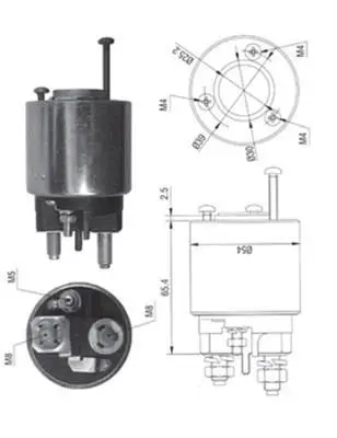 Соленоїд стартера (12В) CITROEN BERLINGO, BERLINGO MULTISPACE, C1, C2, C2 ENTERPRISE, C3 I, C3 II, C3 PICASSO, C3 PLURIEL, C4, C4 GRAND PICASSO I, C4 I, C4 II, C4 PICASSO I, C5 II 1.0-2.2D 07.87- MAGNETI MARELLI 940113050373 (фото 1)