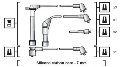 Комплект проводів запалювання NISSAN MAXIMA III, TERRANO I 3.0 10.88-12.95 MAGNETI MARELLI 941318111091