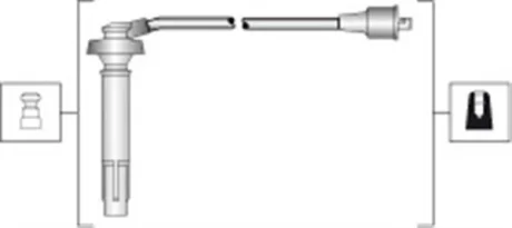 Комплект проводів запалювання SUBARU IMPREZA 1.6 12.96-12.00 MAGNETI MARELLI 941318111311