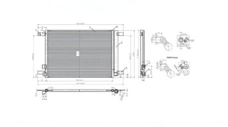 Конденсер кондиционера AUDI A3 (8V1, 8VK) 1.0 TFSI 16- MAGNETI MARELLI BC964
