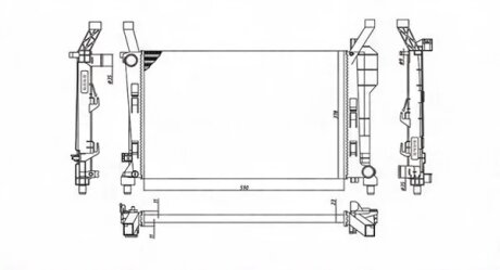 Радіатор охолоджування MB A/B-CL. (W169) 150/170 -ua MAGNETI MARELLI BM1262