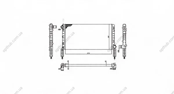 Радіатор охолодження MAGNETI MARELLI BM180 (фото 1)