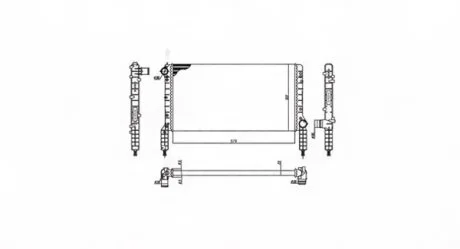 Радіатор охолодження MAGNETI MARELLI BM180