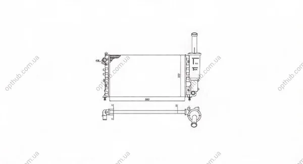 Радіатор охолоджування MAGNETI MARELLI BM902 (фото 1)