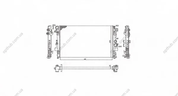 Радіатор охолодження MAGNETI MARELLI BM955 (фото 1)