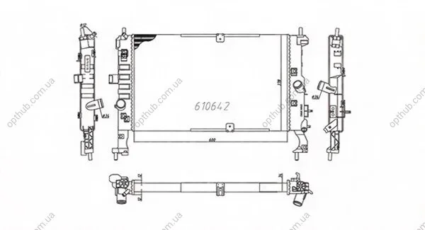 Радіатор охолоджування MAGNETI MARELLI BM972 (фото 1)