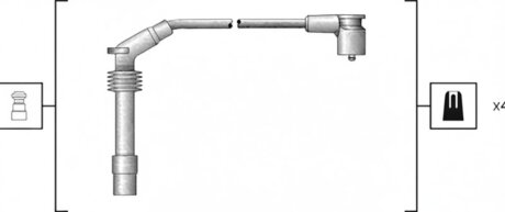 Комплект кабелів високовольтних MAGNETI MARELLI MSK1159