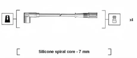 Комплект кабелів високовольтних MAGNETI MARELLI MSK610
