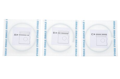 Кільця поршневі MB Vito (M111) 2.0/2.2i 96-03 (89.90mm/STD) (1.5-1.75-3) MAHLE (opt-om) MAHLE / KNECHT 001 40 V0