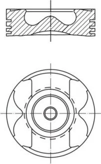 Поршень MAHLE / KNECHT 001 PI 00177 001