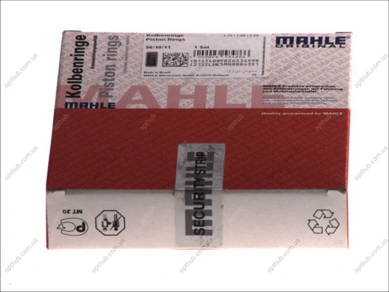 Кольца поршневые MAHLE MAHLE / KNECHT 003 94 N0 (фото 1)
