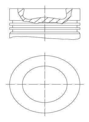 Поршень MB MAHLE / KNECHT 003 97 00 (фото 1)
