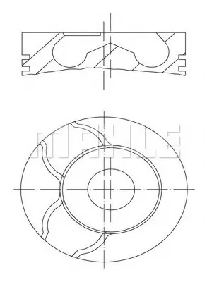 Поршень OPEL 82.4 Z19DT/Z19DTL, ALFA/FIAT M724MT/M724RT 010 15 01 MAHLE / KNECHT 0101501 (фото 1)