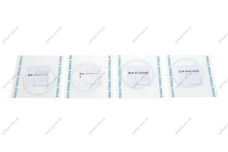 Кільця поршневі OPEL 80,00 C16NZ/SE/LZ (вир-во Mahle) MAHLE / KNECHT 011 08 N2 (фото 1)