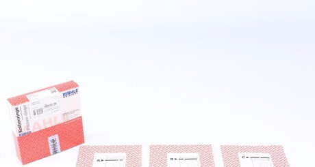 Кільця поршневі Citroen Berlingo/Peugeot Partner 1.8D 96-02 (80.0mm/STD) (1.98-2-3) MAHLE UA63 MAHLE / KNECHT 011 54 N0