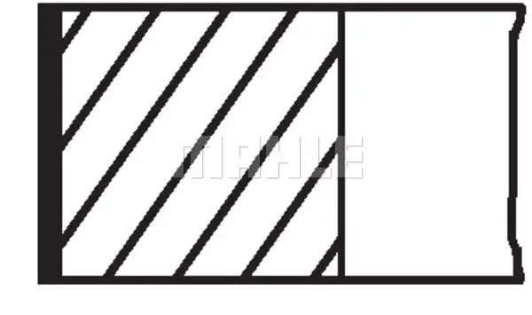 Кольца поршневые OPEL 81.0 (1.2/1.2/2) X18XE1/Z18XE/Z18XEL/Z18XER (пр-во Mahle) MAHLE / KNECHT 012 02 N1 (фото 1)